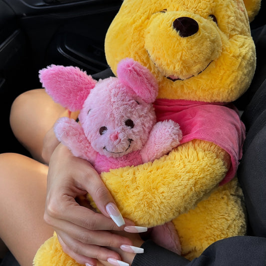 Piglet'e Sarılan Sevimli Winnie the 50 CM Pooh Peluş Ayı