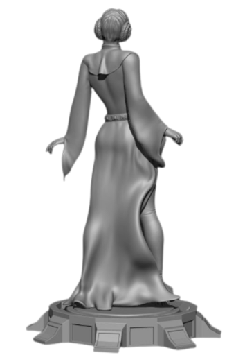 👑🌌 Leia 3D Baskı Figür