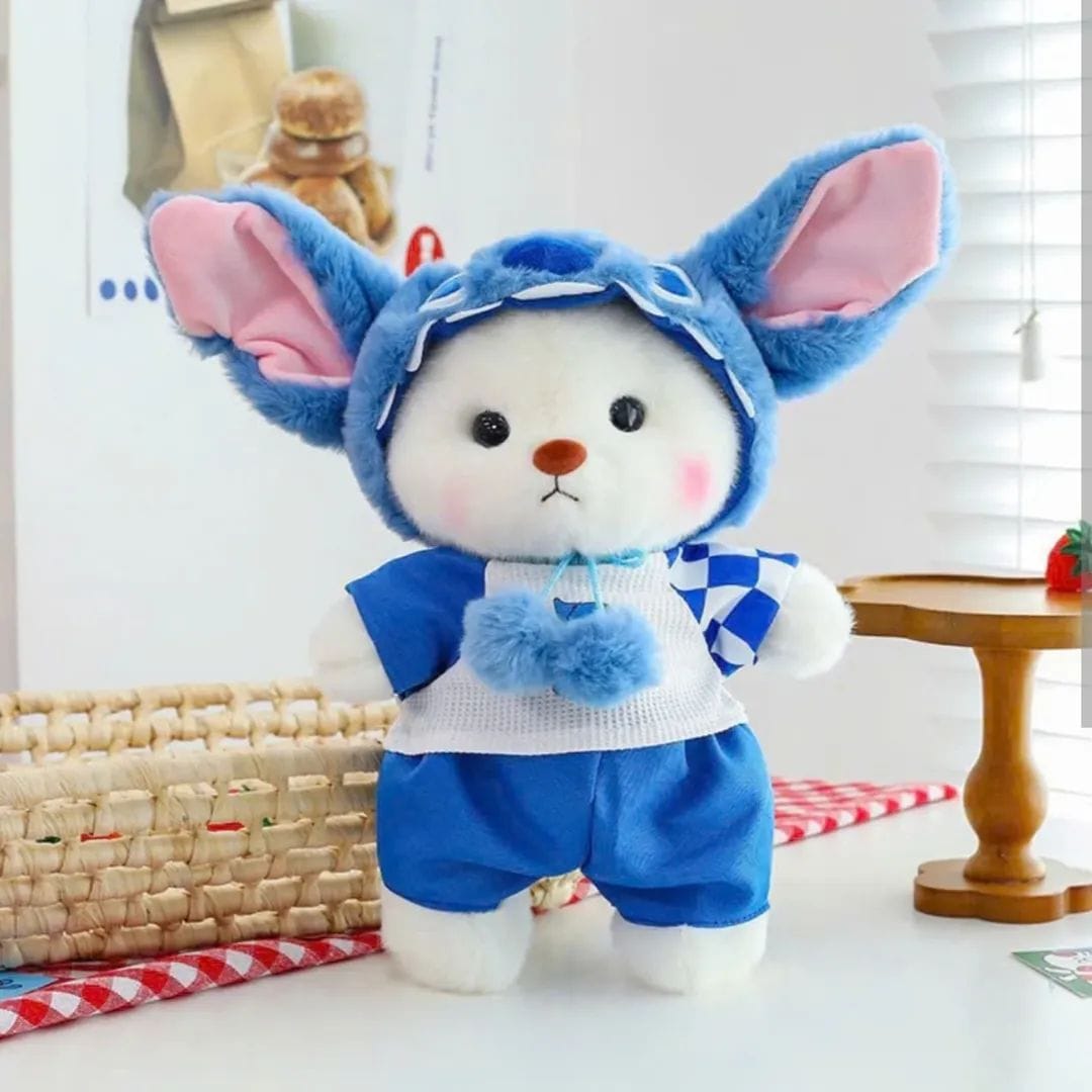 Puffy Blue Bunny