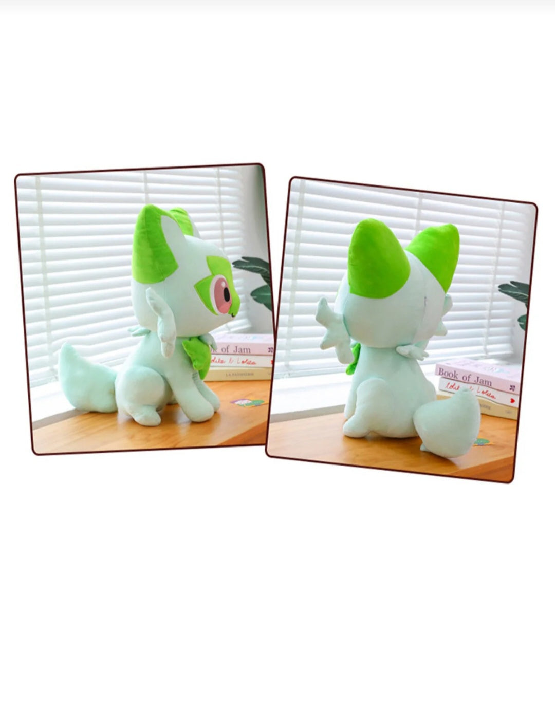 Sprigatito Pokemon Peluş Oyuncak 45 cm Büyük Boy Sevimli Anime Kedi Peluş Uyku Arkadaşı