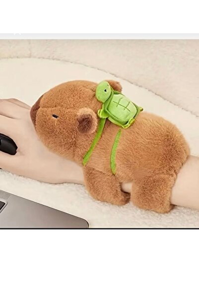 Capybara Sarılan Peluş Oyuncak – Kola Takılan Kapibara Bileklik Peluş
