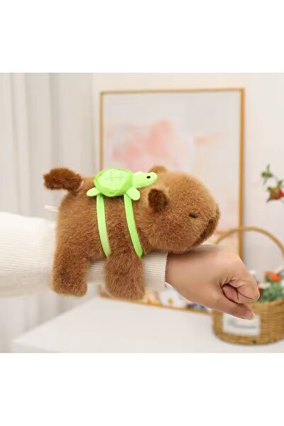 Capybara Sarılan Peluş Oyuncak – Kola Takılan Kapibara Bileklik Peluş