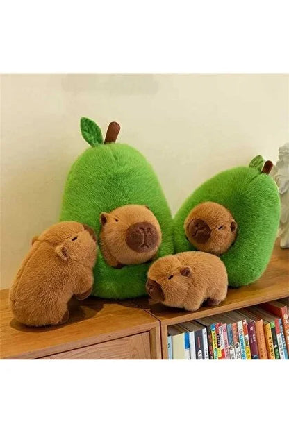 Avokado Capybara Peluş Oyuncak 35 cm