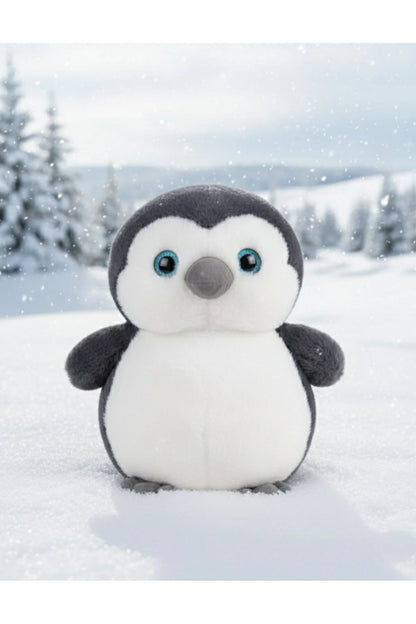 Adayı Terk Eden Siyah Penguen  Minelo Peluş Oyuncak 40 cm Yumuşacık Tüylü Penguen Uyku Arkadaşı