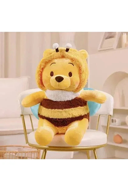 Winnie The Pooh Peluş Oyuncak 25 cm Arı Kostümlü Sevimli Peluş Oyuncak
