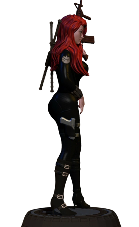 🕷️🖤 Black Widow 3D Baskı Figür