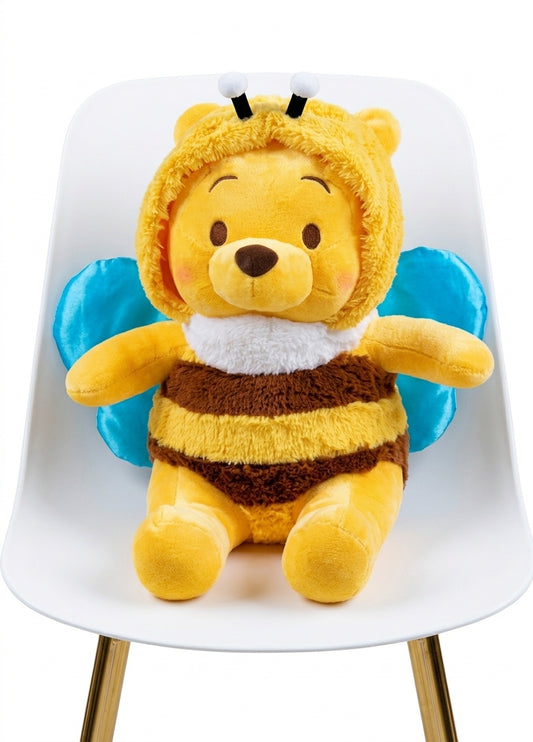 Winnie The Pooh Peluş Oyuncak 25 cm Arı Kostümlü Sevimli Peluş Oyuncak