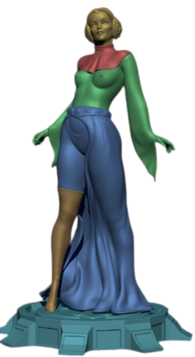 👑🌌 Leia 3D Baskı Figür