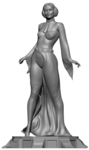 👑🌌 Leia 3D Baskı Figür