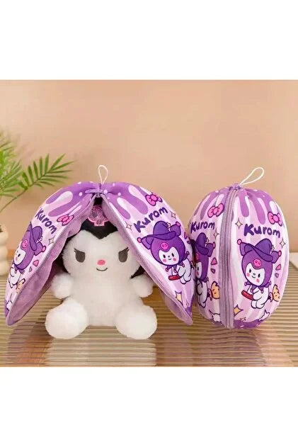 Peluş Oyuncak 40 cm Büyük Boy Sanrio Kawaii Peluş Hello Kitty Kuromi Aksesuarlı