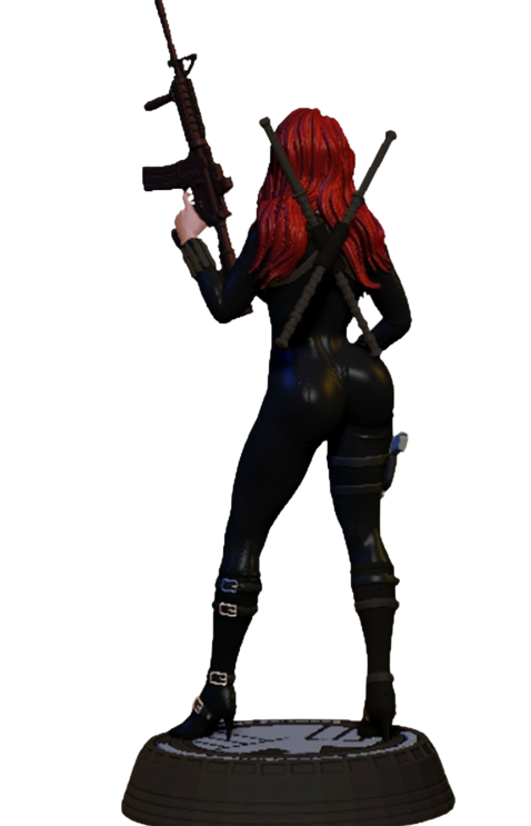 🕷️🖤 Black Widow 3D Baskı Figür
