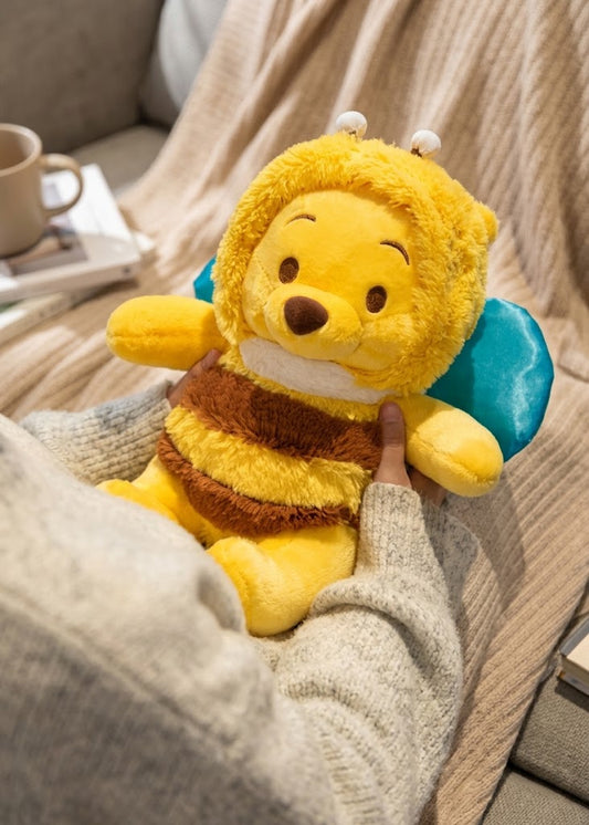 Winnie The Pooh Peluş Oyuncak 25 cm Arı Kostümlü Sevimli Peluş Oyuncak