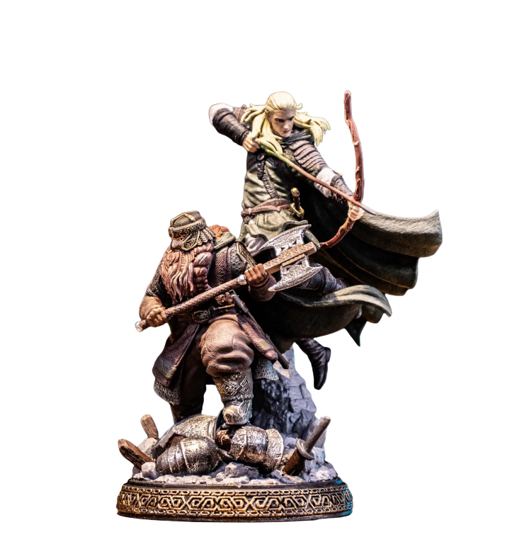 🪓🏹 Gimli & Legolas 3D Baskı Figür Seti