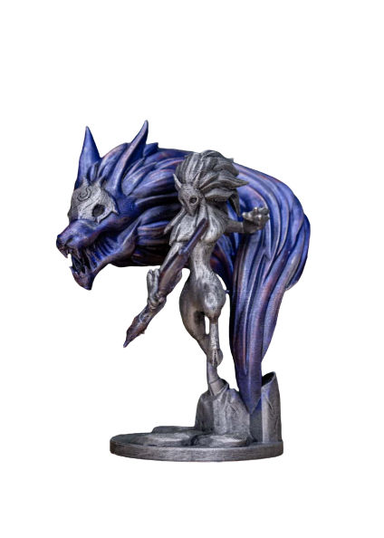 🐺🌙 Kindred 3D Baskı Figür