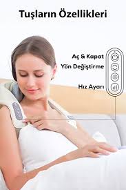 Isıtmalı İnsan Eli Hissi Veren Şarjlı Masaj Aleti – Boyun, Sırt, Omuz ve Bacak İçin Ovmalı Masaj Cihazı