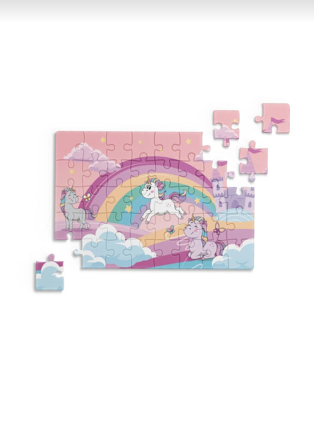 Unicorn Mini Puzzle 40 Parça – Çocuklar İçin Eğitici Yapboz