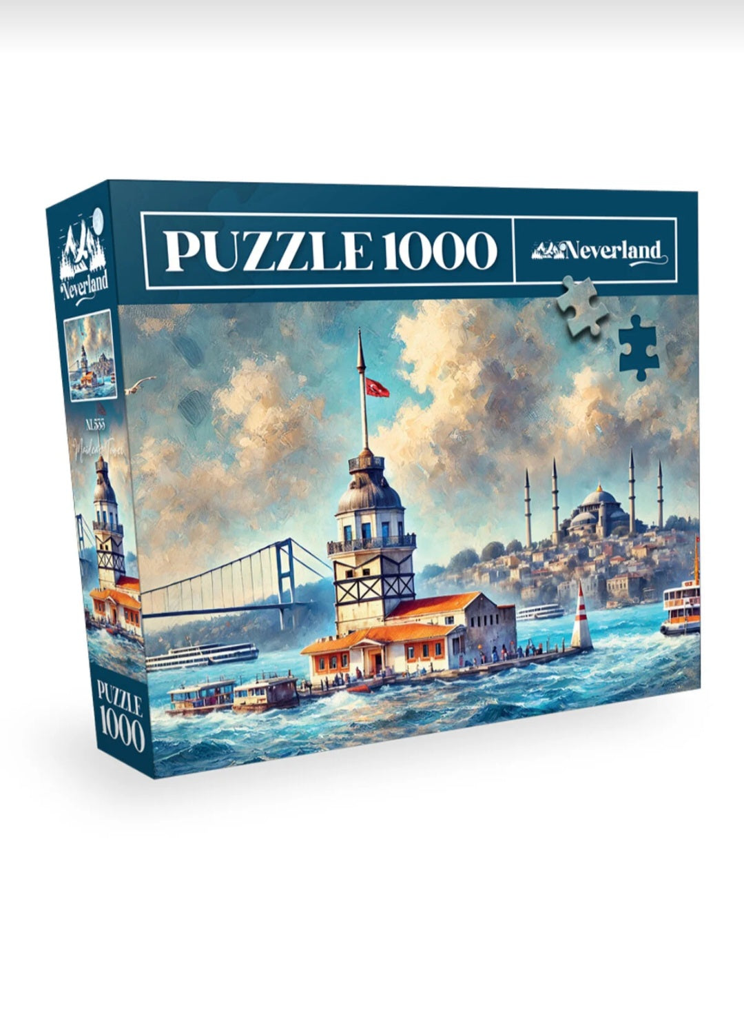 Kız Kulesi İstanbul 1000 Parça Puzzle – Boğaz Manzara Yapboz (48x68 cm)