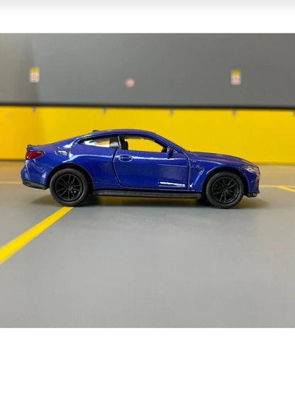 BMW M4 1/36 Ölçek Çek Bırak Oyuncak Araba – Metal Model Spor Araba