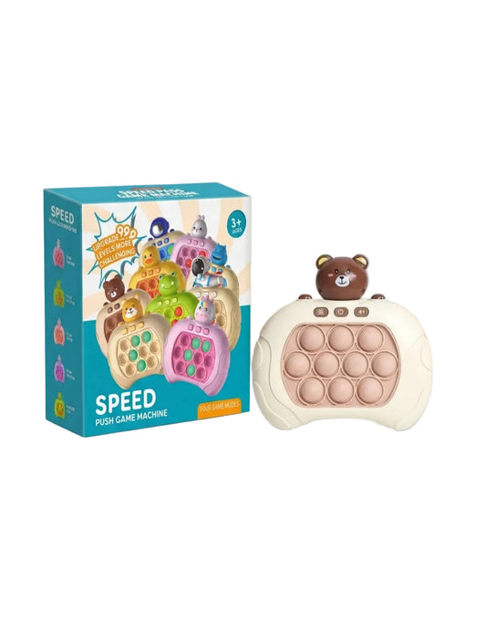 Speed Push Pop It Oyunu – Işıklı Sesli Hızlı Basma Fidget Oyuncak (4 Oyun Modu)