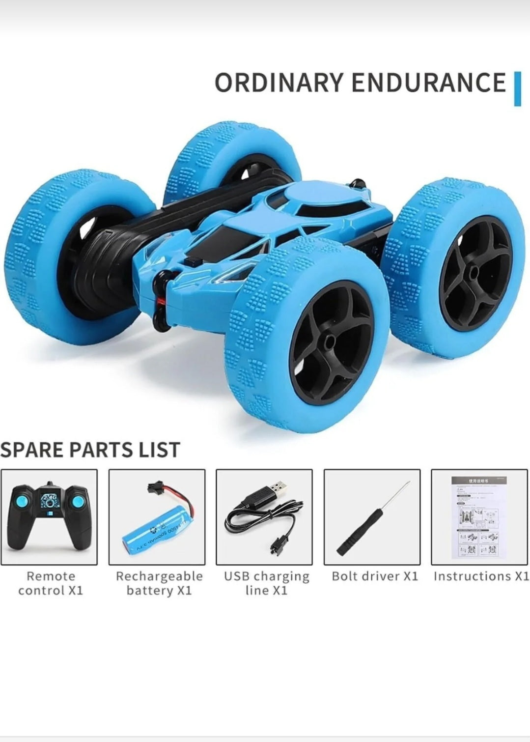 Akrobat Uzaktan Kumandalı Araba – 360° Takla Atan Stunt RC Araba, Akrobat Oyuncak Araba