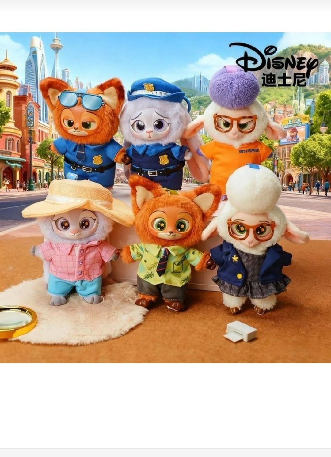 Zootopia Sürpriz Peluş Anahtarlık Çanta Süsü Charm Zootopia Hayvan Peluş Anahtarlık