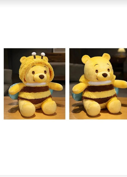 Winnie The Pooh Peluş Oyuncak 25 cm Arı Kostümlü Sevimli Peluş Oyuncak