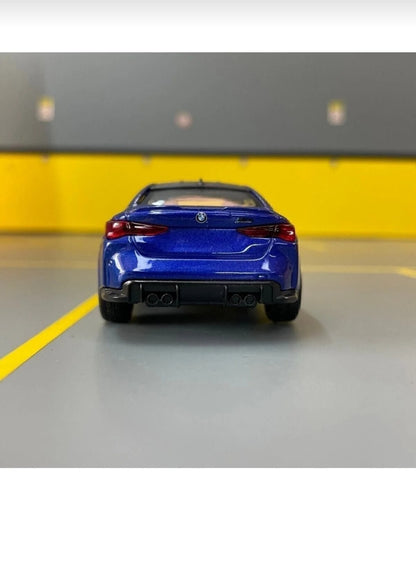 BMW M4 1/36 Ölçek Çek Bırak Oyuncak Araba – Metal Model Spor Araba