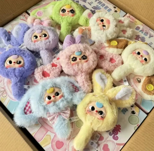 Baby Three Sihirli Bebek Peluş Anahtarlık – Arkası Aynalı Çanta Süsü