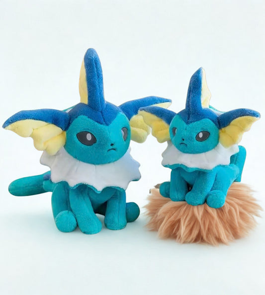 Eevee Evrimi Vaporeon Peluş Oyuncak 45 cm Büyük Boy Pokemon Peluş Oyuncak
