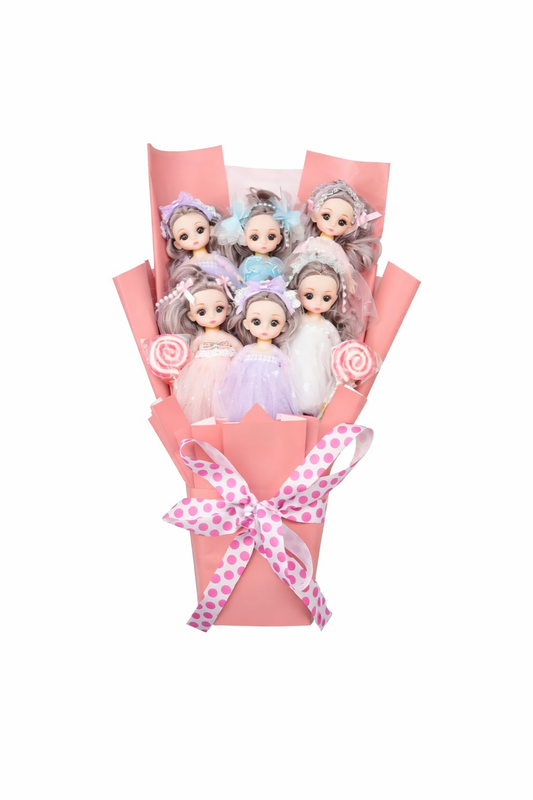 Cute Dolls Buketi – Özel Tasarım Sevimli Hediye