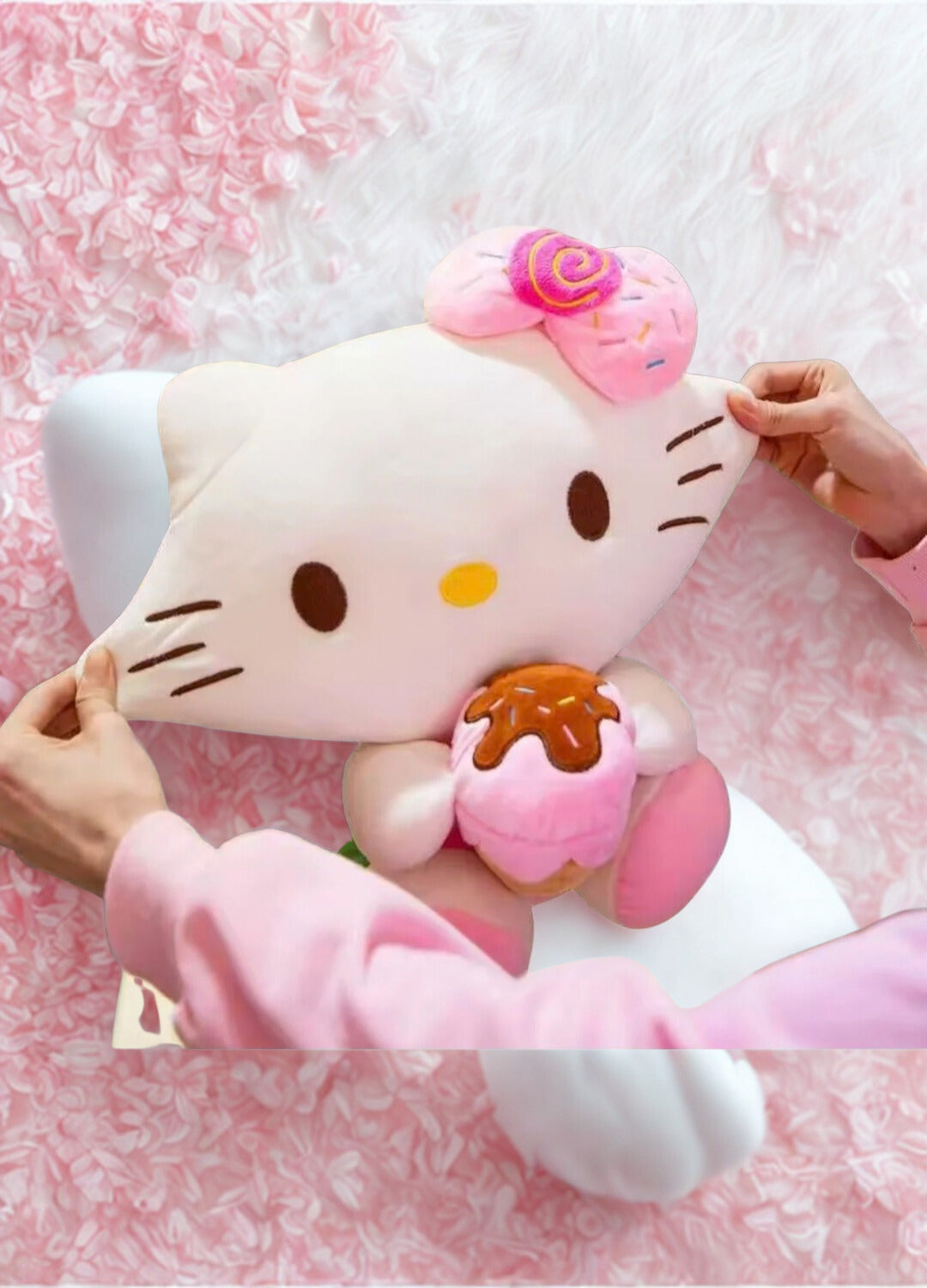 Hello Kitty Peluş Oyuncak 30 cm Yumuşak Hello Kitty Uyku Arkadaşı Peluş