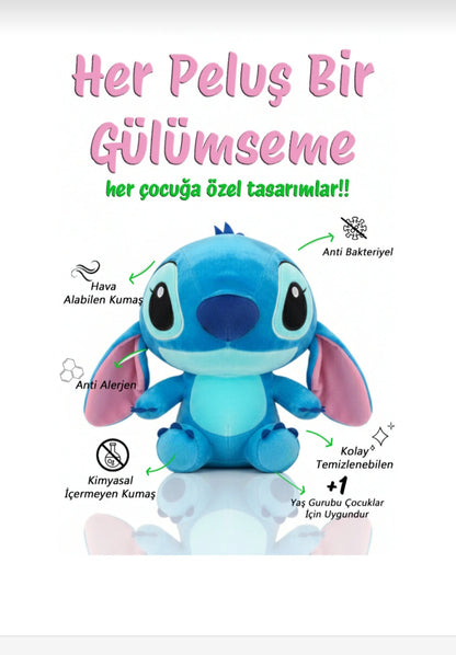 Stitch Peluş Oyuncak 35 cm – Büyük Boy Sevimli Stitch Peluş