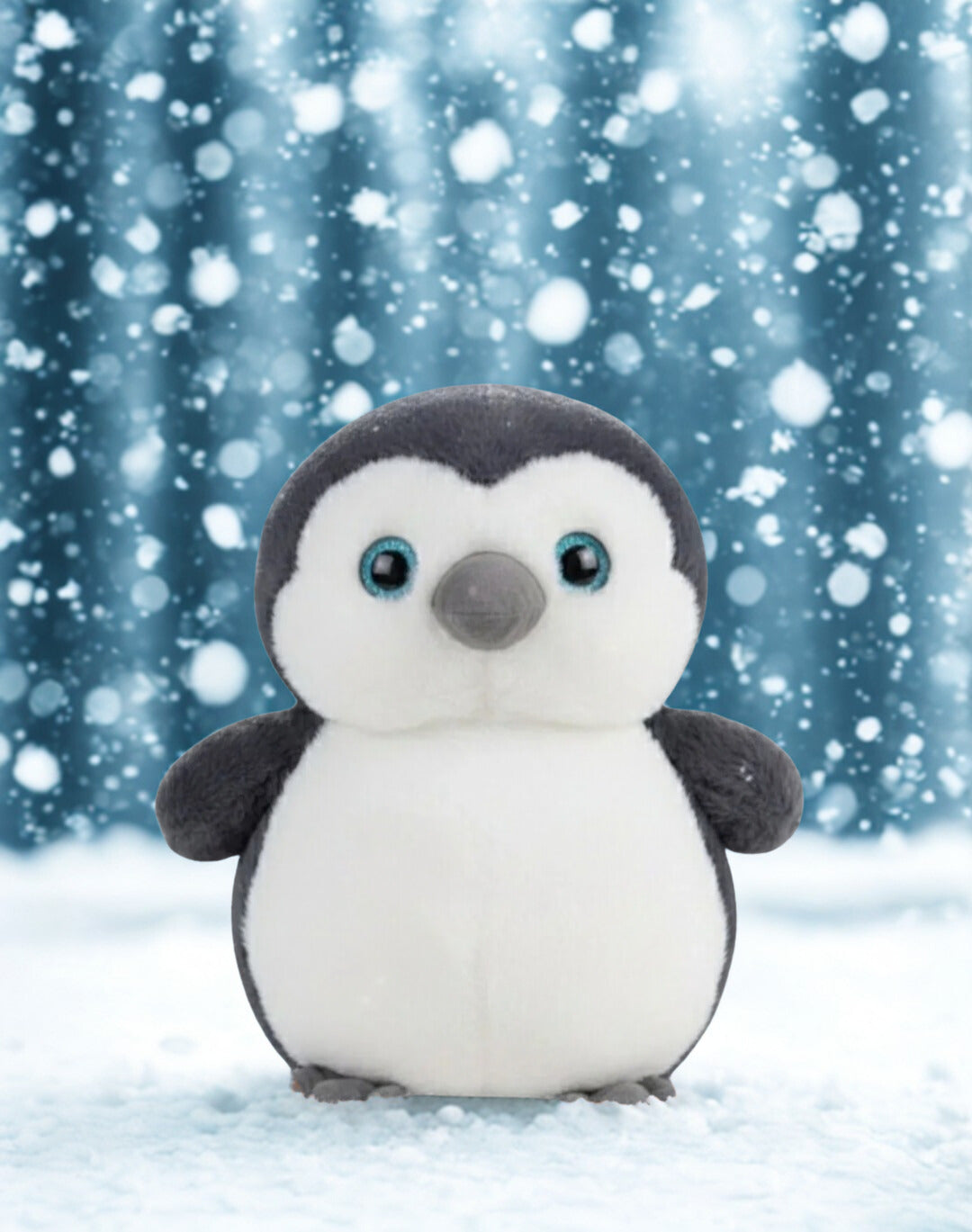 Adayı Terk Eden Siyah Penguen  Minelo Peluş Oyuncak 40 cm Yumuşacık Tüylü Penguen Uyku Arkadaşı