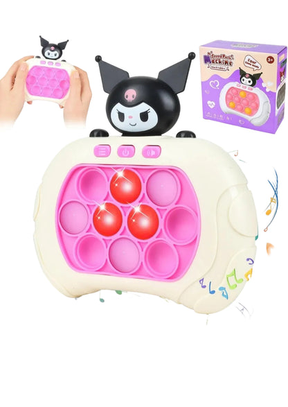 Işıklı Pop It Hızlı Basma Oyunu – Kuromi Tasarımlı Speed Push Fidget Oyuncak (Sesli ve Eğitici)