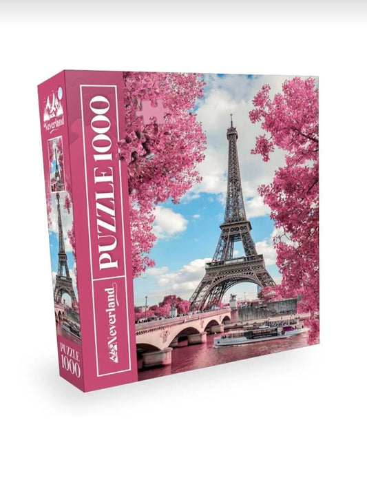 Eyfel Kulesi 1000 Parça Puzzle – Paris Manzara Yapboz (48x68 cm)