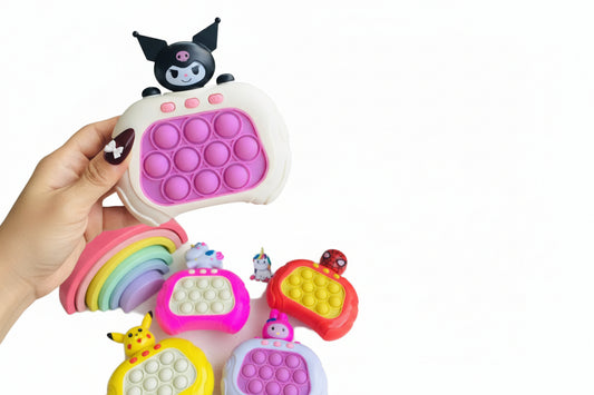 Işıklı Pop It Hızlı Basma Oyunu – Kuromi Tasarımlı Speed Push Fidget Oyuncak (Sesli ve Eğitici)