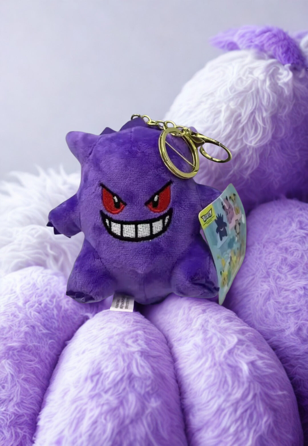Gengar Pokemon Peluş Anahtarlık 10 cm Çanta Süsü Sevimli Pokemon Anahtarlık
