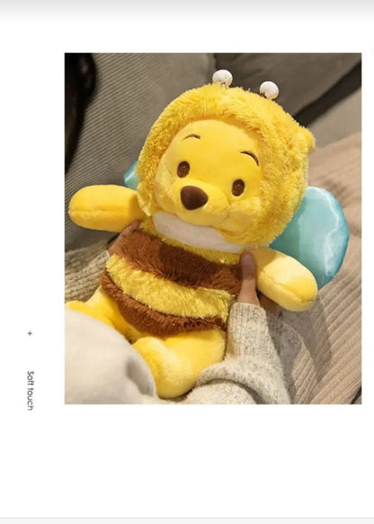 Winnie The Pooh Peluş Oyuncak 25 cm Arı Kostümlü Sevimli Peluş Oyuncak