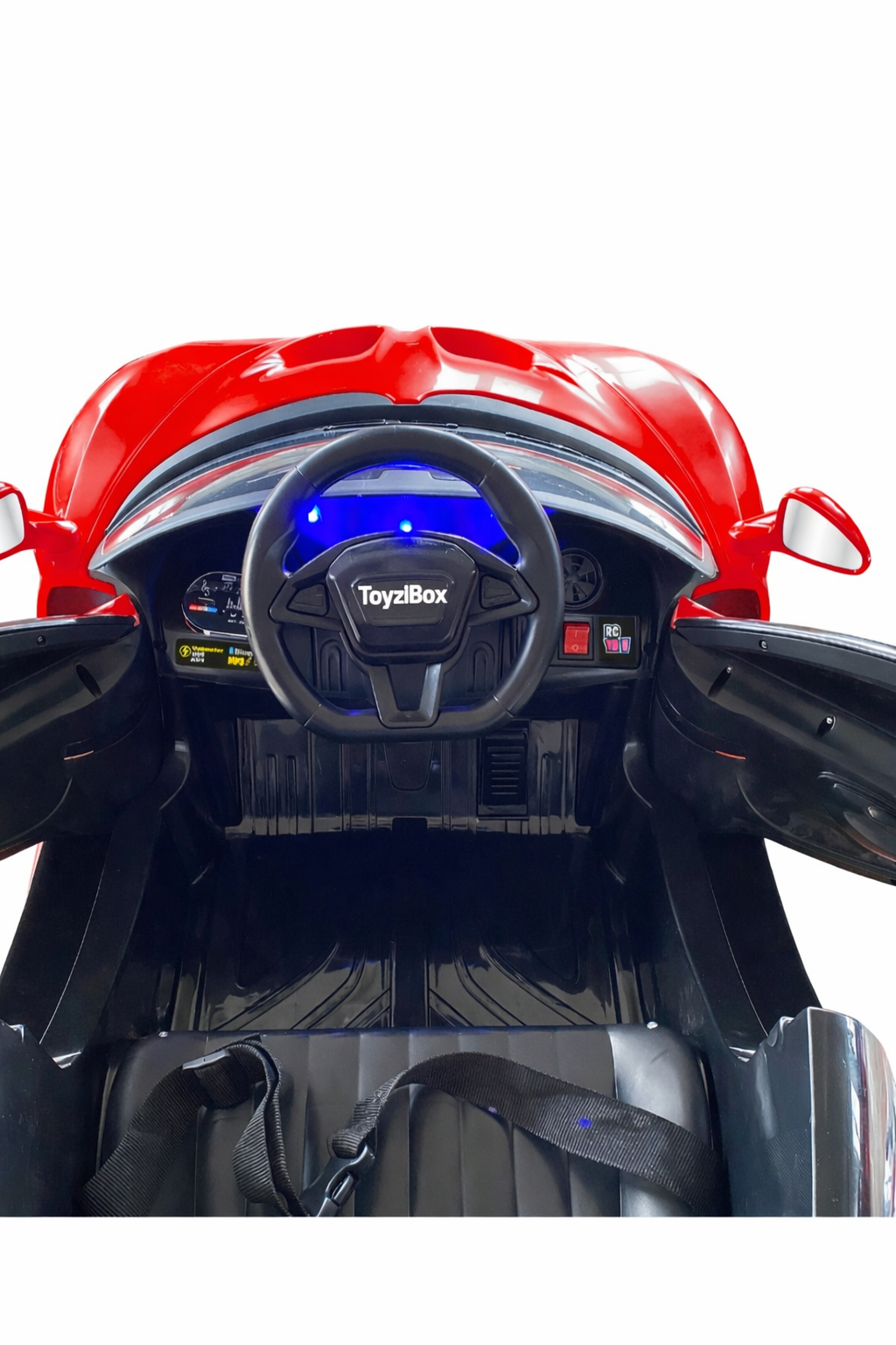 Velocy 12V Uzaktan Kumandalı Akülü Araba 4x2 Çift Motor Çocuk Arabası Kırmızı
