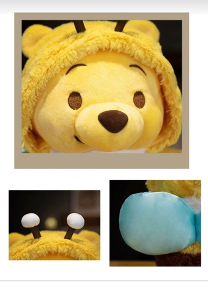 Winnie The Pooh Peluş Oyuncak 25 cm Arı Kostümlü Sevimli Peluş Oyuncak
