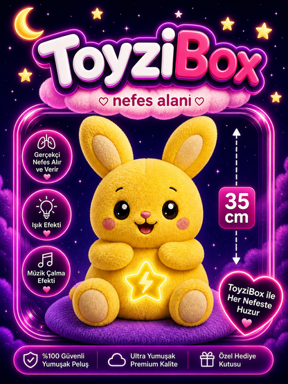 Nefes Alan Pikachu Peluş Oyuncak – Işıklı ve Müzikli Uyku Arkadaşı Pikachu Peluş