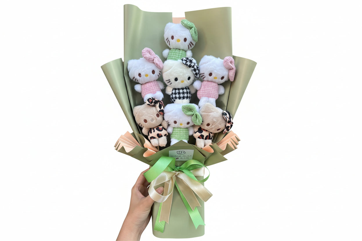 Hello Kitty Oyuncak Buketi | Sevimli Peluş Hediye