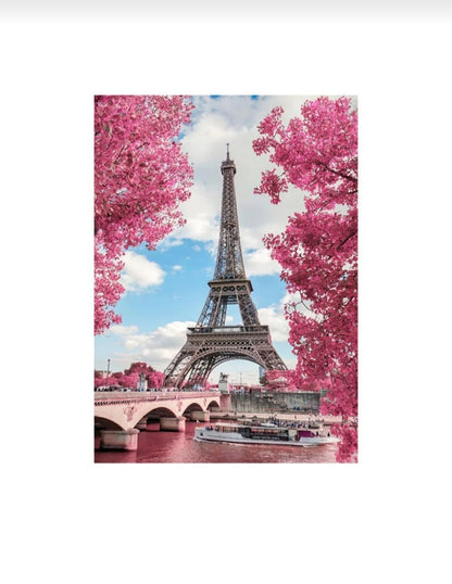 Eyfel Kulesi 1000 Parça Puzzle – Paris Manzara Yapboz (48x68 cm)