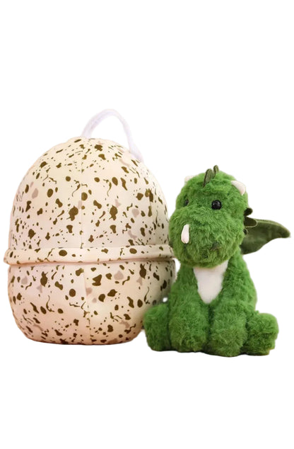 Sürpriz Yumurta Dinozor Peluş Oyuncak 25 cm Yumuşacık Tüylü Dinozor Peluş