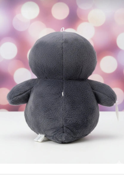 Adayı Terk Eden Siyah Penguen  Minelo Peluş Oyuncak 40 cm Yumuşacık Tüylü Penguen Uyku Arkadaşı