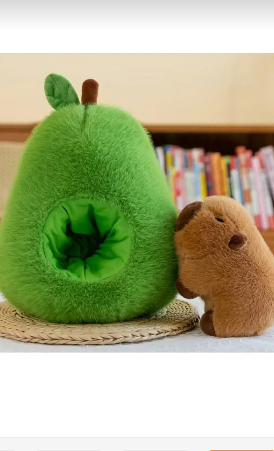 Avokado Capybara Peluş Oyuncak 35 cm