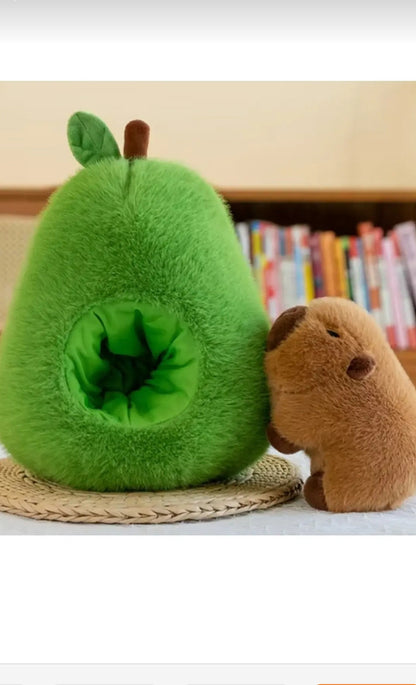 Avokado Capybara Peluş Oyuncak 35 cm