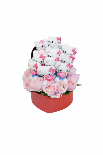 Premium Hello Kitty Box Hediye Kutusu
Hello Kitty Peluş ve Pembe Gül Kutusu