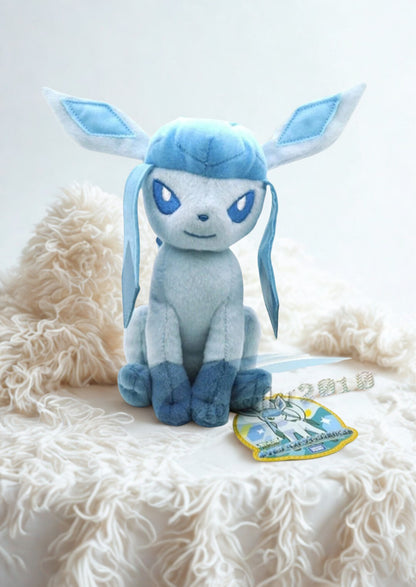 Glaceon Pokemon Peluş Oyuncak 20 cm Etiketli Eevee Serisi Peluş Oyuncak