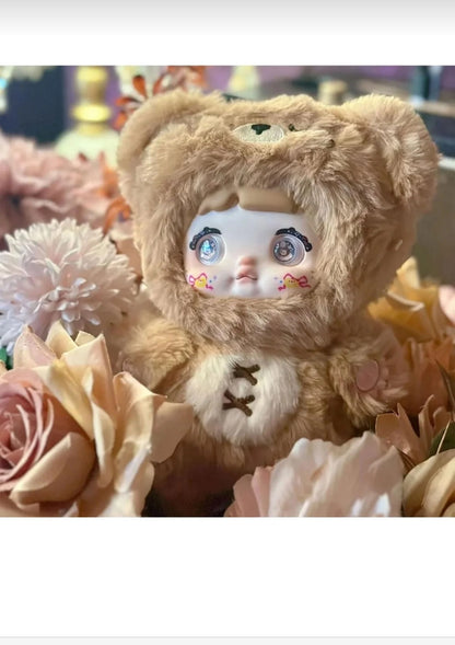 Nommi Sürpriz Bebek Peluş Anahtarlık 17 cm Sürpriz Poşet Çanta Charmı